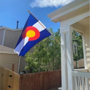 Colorado State Flag Embroidery & Printed for Pole Car Boat Garden