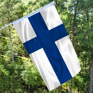 Finland Flag Embroidery & Printed for Pole Car Boat Garden
