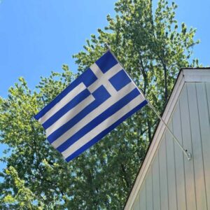 Greece Flag Embroidery & Printed for Pole Car Boat Garden