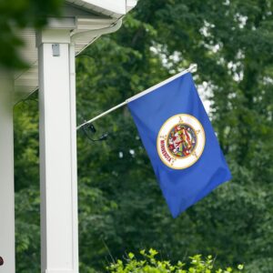 Minnesota State Flag Embroidery & Printed for Pole Car Boat Garden