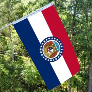Missouri State Flag Embroidery & Printed for Pole Car Boat Garden