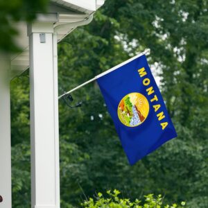 Montana State Flag Embroidery & Printed for Pole Car Boat Garden