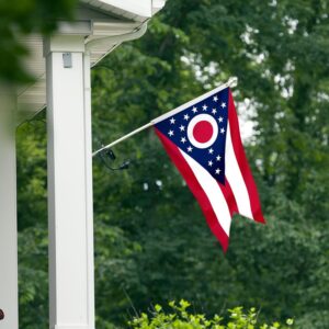 Ohio State Flag Embroidery & Printed for Pole Car Boat Garden