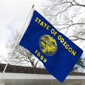 Oregon State Flag Embroidery & Printed for Pole Car Boat Garden