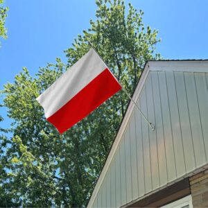 Poland Flag Embroidery & Printed for Pole Car Boat Garden