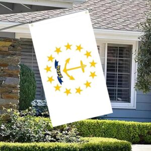 Rhode Island State Flag Embroidery & Printed for Pole Car Boat Garden