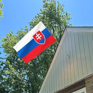 Slovakia Flag Embroidery & Printed for Pole Car Boat Garden