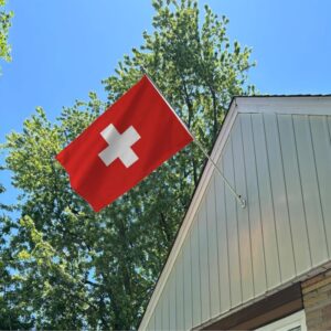 Switzerland Flag Embroidery & Printed for Pole Car Boat Garden