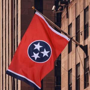 Tennessee State Flag  Embroidery & Printed for Pole Car Boat Garden