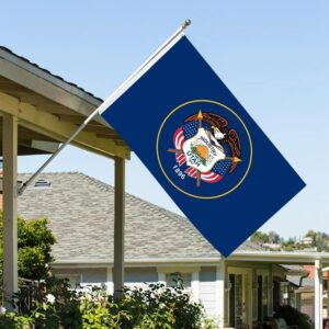 Utah State Flag Embroidery & Printed for Pole Car Boat Garden
