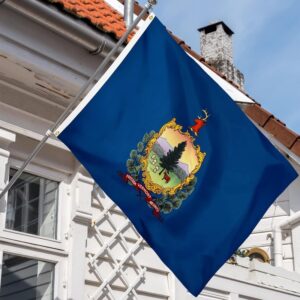 Vermont State Flag Embroidery & Printed for Pole Car Boat Garden